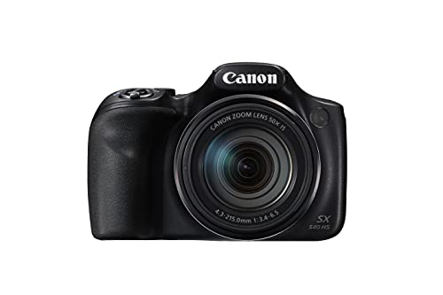 Canon PowerShot SX540 HS Digitalkamera (20,3 MPCMOS-Sensor, 50-fach Ultrazoom, 100-fach ZoomPlus, WiFi, Full HD) schwarz