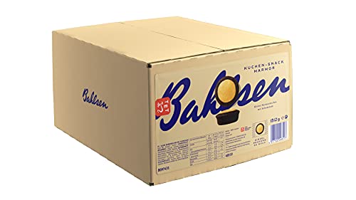 The Bahlsen Family Kuchen-Snack Marmor - Schokolade - Großpackung mit ca. 55 Dessertpackungen à 27,5 g - einzeln verpackte Marmorkuchen (1 x 1,51 kg)