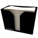 Hatschibox ABS Thermoplast, Taschentücher Box - Stylische Taschentuchbox, Tücherbox nachfüllbar (Schwarz)