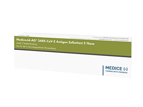 Medicovid-AG Corona Schnelltest Selbsttest, 5 Stück