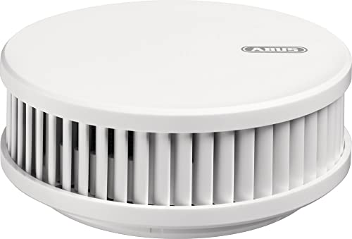 ABUS Funk-Rauchmelder RWM450 - Hitzemelder mit 12-Jahres-Batterie - 15 Melder vernetzbar - Q-Label & DIN EN14604 zertifiziert - geeignet für Küchen - Weiß