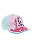 PAW PATROL Baseball Cap, Kappe Schirmmütze Hut für Kinder Mädchen mit Klettverschluss verstellbar (Tuerkis 52)
