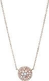 Fossil Halskette Für Frauen, 40,6 Cm Länge, 5,1 Cm Verlängerung Rosa, Rose Gold Perlmutt, Edelstahl Halskette, JF01740791