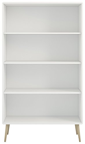 Steens Regal Soft Line, Wandregal, Bücherregal mit 3 höhenverstellbaren Einlegeböden, (B/H/T) 82 x 166 x 33 cm, MDF, Weiß