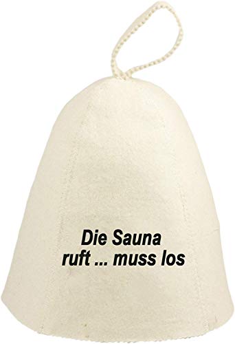 GMMH Saunahut Saunakappe Filzkappe 100% Baumwolle Sauna (SS20-014)