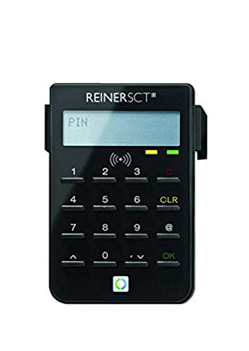 REINER SCT cyberJack RFID Chip-Kartenlesegerät standard | Generator für Online-Banking (HBCI / FinTS / EBICS); Elster; Personalausweis