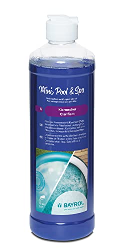 BAYROL Mini Pool&Spa Klarmacher 0,5 L - Konzentrierter Trübungsentferner mit Klarmach-Effekt - verbessert Filterfeinheit & sorgt für kristallklares Wasser | für alle Filterarten auch Kartuschenfilter