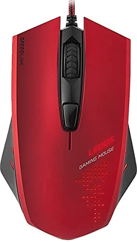 Speedlink LEDOS Gaming Mouse - Professionelle Gaming-Maus mit LED-Beleuchtung - rot