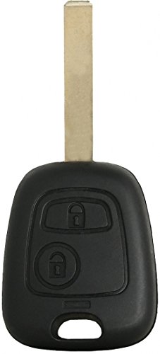 Liamgate Ersatz Schlüsselgehäuse-mit-Rohling geeignet für Peugeot-307-Schlüssel-mit-2-Tasten