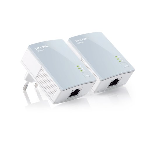 TP-Link TL-PA411 KIT AV500 Powerline Netzwerkadapter (500Mbit/s, 1 Port, energiesparend, Plug & Play, kompatibel mit Adaptern anderer Marken, 2er Set) weiß