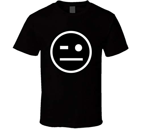 JUSHENG T-Shirt mit Aufschrift 'Thank You Johnny Gargano Wink Smiley', Schwarz Gr. 56, grün