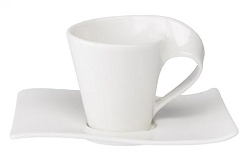 Villeroy & Boch NewWave Espresso-Set 2-teilig Premium Porzellan, weiß