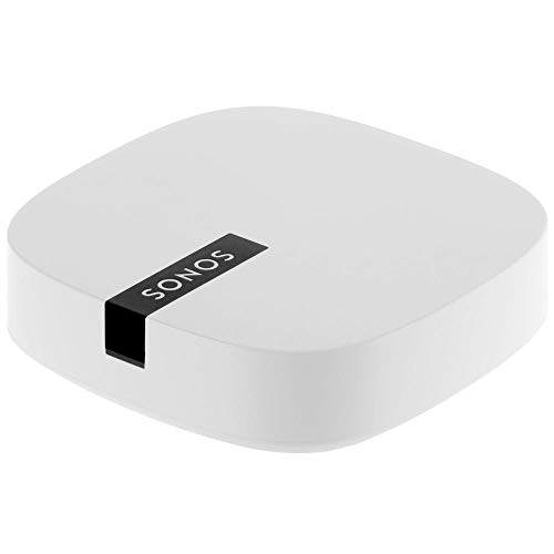 Sonos Boost WLAN Bridge, weiß – WLAN Verstärker für störungsfreie Übertragung im Sonos Home Soundsystem – Mehr Reichweite für die Verbindung der Sonos WLAN Lautsprecher