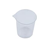 Ogquaton Durchsichtiger Messbecher aus Kunststoff mit hitzebeständigem Messbecher für Küche oder Labor (100 ml, 1 Stück) Umweltfreundlich und praktisch