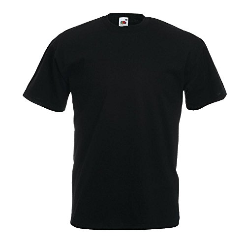 Fruit of the Loom - Classic T-Shirt 'Value Weight' XL,Black