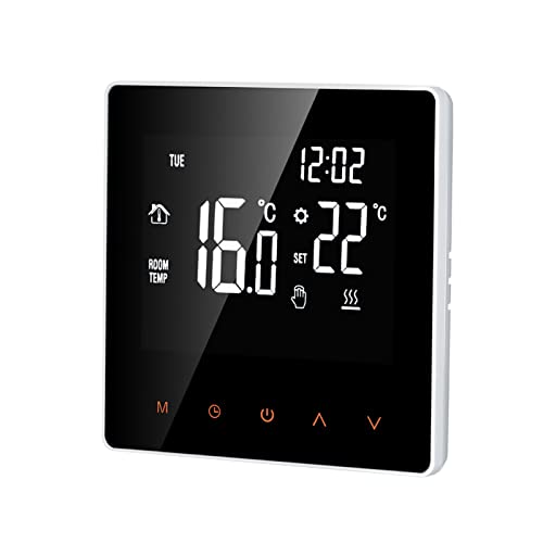 Kavolet Wi-Fi Smart Thermostat, Digitale Temperaturregler, APP Control LCD-Display-Touchscreen, Woche Programmierbare Elektrische Fußbodenheizung Thermostat für Home School Office Hotel 16A