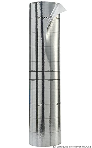 Unterlagsbahn Proline Probase Eps 1,6 Aqua-Stop, 25 m² Trittschalldämmung mit Dampfsprerre für Vinyl Parkett und Laminatböden