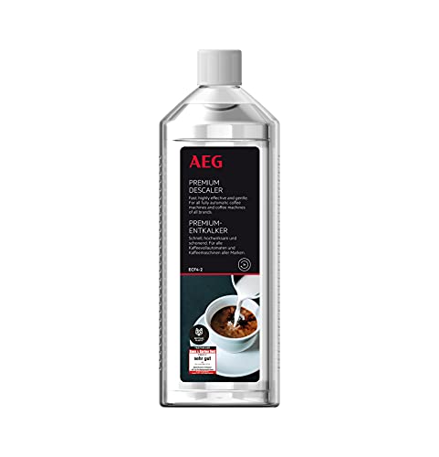 AEG ECF4-2 Premium-Entkalker (Für Kaffeevollautomaten, Kapsel- und Espressomaschinen, alle Marken, Testsieger, 500 ml, 5 Anwendungen, schonend, geruchsneutral, umweltverträglich, recyceltes Material)