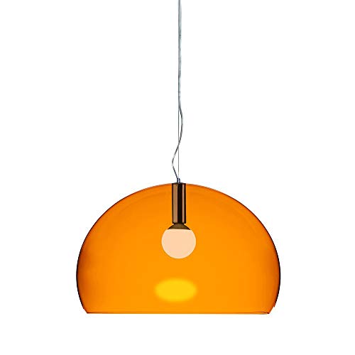 Kartell FL/Y, Suspension Lamp, Orangefarben
