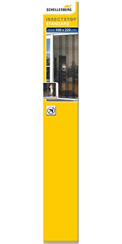 Schellenberg 50629 Insektenschutzvorhang Standard für Türen, 100 x 220 cm, Fliegengitter Vorhang