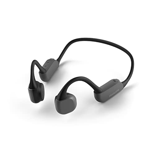 Philips Bone Conduction Premium Open-Ear-Kopfhörer, kabellose Kopfhörer, Bluetooth-Kopfhörer, wasserdicht, bis zu 9 Stunden Spielzeit, Kopfhörer mit Nackenband und Nachtlicht