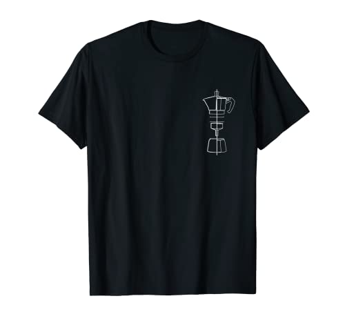 Kaffee Tshirt | Espressokocher für Kaffeliebhaber Barista T-Shirt