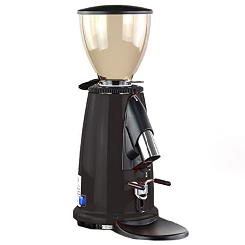 Macap Kaffeemühle M2D Schwarz, Espressomühle mit 50mm Scheibenmahlwerk, programmierbare Espresso Mühle mit stufenloser Mahlgradeinstellung, Siebträgerauflage höhenverstellbar, Direktmahler mit Timer