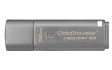 Kingston Data Traveler Locker + G3 (DTLPG3/32GB) USB 3.0 Schutz persönlicher Daten und automatisches Cloud-Backup, Silber