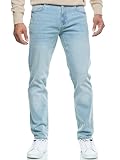 Indicode Herren INSantino Jeanshose aus 99% Baumwolle | Denim Stretch Jeans Männer Light Cloud 33/32