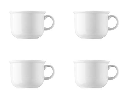 4 x Kaffee-Obertasse - Trend Weiß - Thomas - 11400-800001-14742 Porzellan Geschirr -