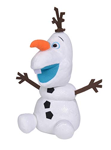 Simba 6315876938 - Disney Frozen II Olaf, Activity Plüsch, 30cm, wenn man dem Schneemann die Nase, die Beine oder die Haare abnimmt, spricht er lustige Sätze