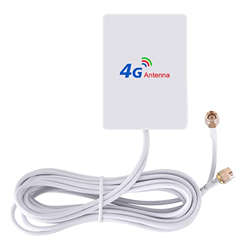 SMA Antenne, 15dBi 4G LTE Antenne Dual Mimo Signalverstärker 4G Antenna mit 2m Kabel für 4G Router Mobiles Hotspots Huawei B525, B715, Vodafone, Telekom Speedport, FritzBox LTE