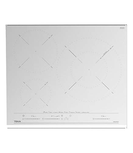 Teka Weiß Induktionskochfeld MasterSense 60 cm mit Paella-Zone und 8 Direktfunktionen | IZC 63632 MST 5,3 x 60 x 51 cm, Glas, NORMAL