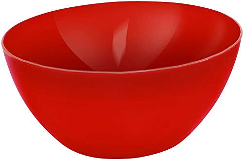 Rotho Caruba große Schüssel 8l, Kunststoff (PP) BPA-frei, rot, 8l (34,0 x 34,0 x 15,0 cm)