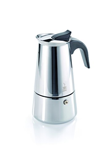 Der Original GEFU Espresso-Kocher Emilio 16160 – Premium Edelstahl Kaffee-Maschine für 6 Tassen höchsten Café-Genuss, 28 x 12 x 12 cm