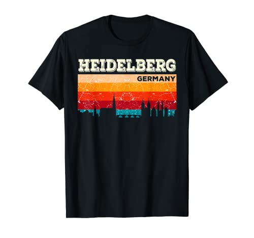 Mein Heidelberg Skyline Deutschland Heimat Stadt Souvenir T-Shirt