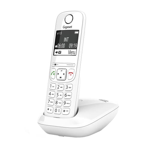 Gigaset AS690, Schnurloses Telefon - großes, kontrastreiches Display - brillante Audioqualität - einstellbare Klangprofile, Freisprechfunktion - Anrufschutz, Weiß