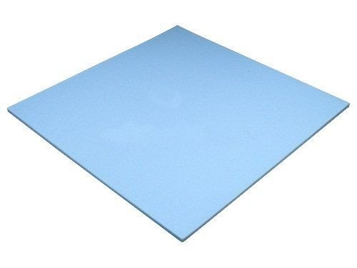 Heiro Schaumstoffplatte Blau 50x50cm Schaumstoff Kissen Schaumstoffpolster - extra formstabil - 1cm dick