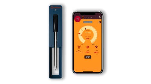 SCALESON S410 Grill- und Bratenthermometer / Kabellos / App-Konnektivität / 10 Meter Reichweite / Schnellladung in nur 5 Minuten
