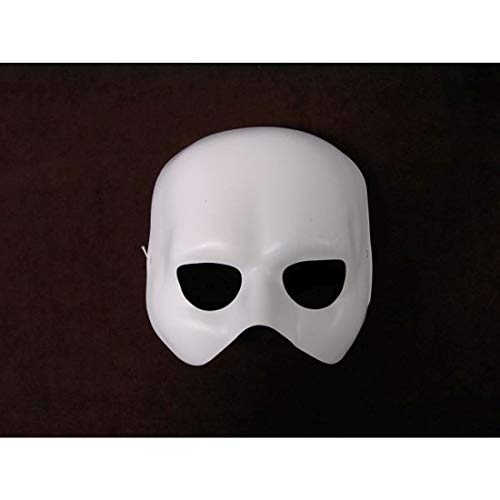 NET TOYS Phantom Maske Weiße Halbmaske Oper Maske Opernmaske Ballmaske Karnevalsmaske Faschingsmaske
