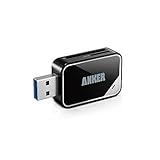 Anker USB 3.0 SD/TF Speicherkartenleser, 2 Steckplätze, Kartenlesegerät für SDXC, SDHC, SD, MMC, RS-MMC, Micro SDXC, Mikro-SD, Micro SDHC Karte, unterstützt UHS-I Karten