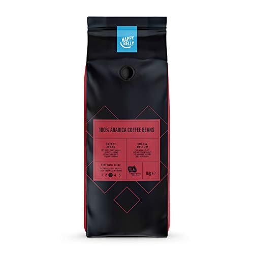 Amazon-Marke: Solimo 100% Arabica Kaffeebohnen, 2 kg (2 Packungen x 1 kg) – Rainforest Alliance-Zertifizierung