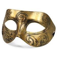 Boolavard TM Neuankömmling Jazz Herren Maske Halloween Maskerade Masken Venezianische Tanzparty Maske, Gold