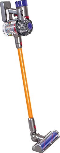 Casdon 68702 Cord Free Vacuum Little Helper Dyson Staubsauger-Spielzeug, kabellos, Grau, Orange und Violett