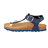 Trollkids Sandale für Kinder mit enorgonomischem Fußbett ALESUND, Marineblau, Größe 35