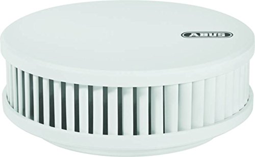 ABUS Rauchmelder RWM250 mit 12-Jahres-Batterie & Hitzewarnfunktion - für Küchen, Wohnräume und Wohnwagen - Q-Label & DIN EN14604 zertifiziert - Weiß
