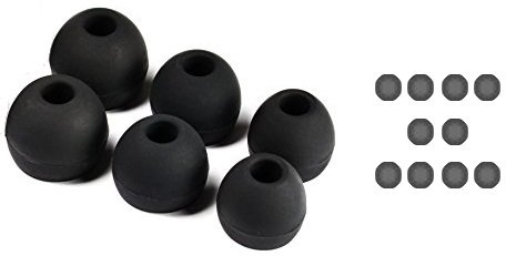 Shure EASFX2 Original Soft Flex Ear Gels (2XL, 2xM, 2XS) für Shure Kopfhörer (schwarz) - inkl. 10 Shure WaxGuards