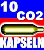 NEMT 10 Be 10 Stück CO2 Bierkapseln für alle Bierzapfanlagen mit 16 g CO2 ohne Gewinde kompatibel zu Biermaxx Zapfprofi etc.