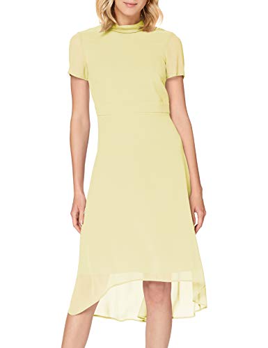ESPRIT Collection Damen 030EO1E316 Kleid für besondere Anlässe, 760/LIME Yellow, 36