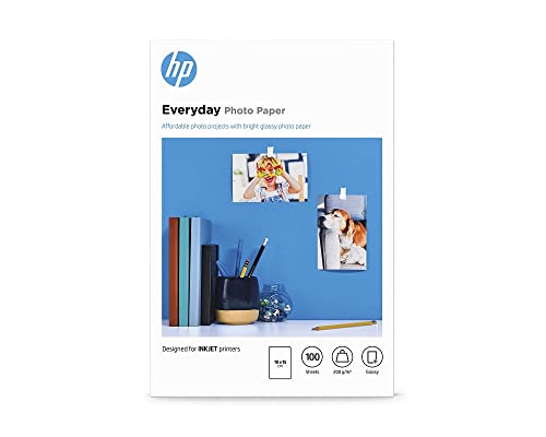 HP Everyday-Fotopapier, glänzend, 200 g/m2, 10 x 15 cm, 100 Blatt